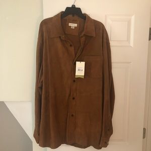 Suede Shirt Jacket XXL